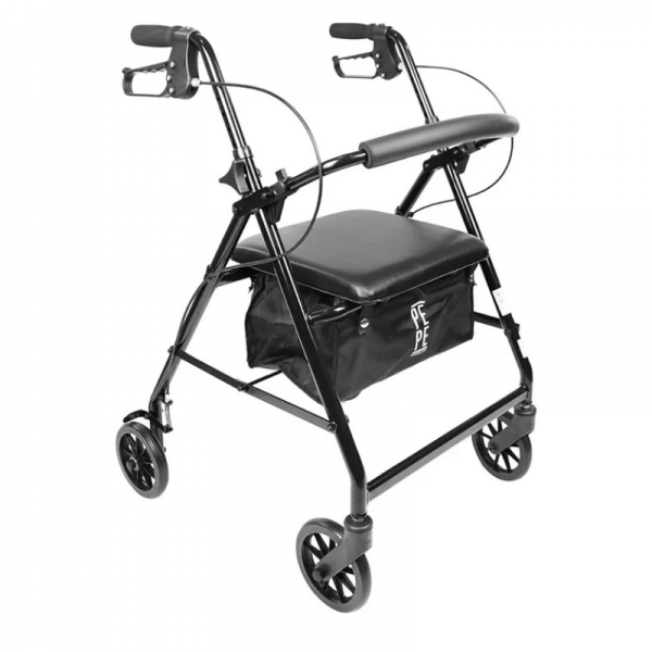 Andador para adultos 4 rodas plegable: Ligeiro, seguro e regulable em altura Andador para adultos 4 rodas plegable: Ligeiro, seguro e regulable em altura